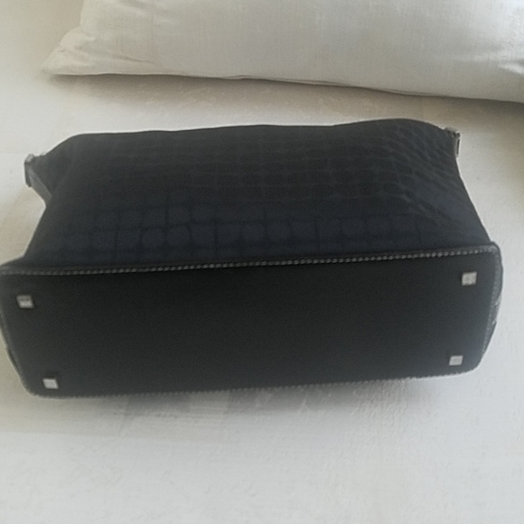 Kate Spade black canvas and leather shoulder bag - Picture 4 of 8